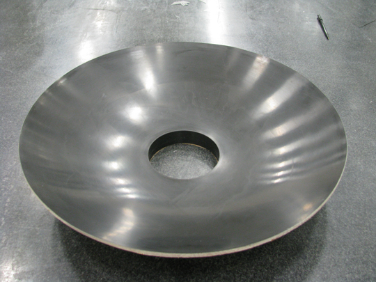 Another high-temp antenna mold. This one is for a parabolic reflector.